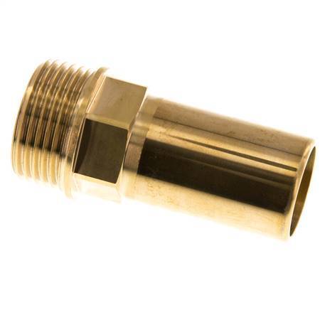28mm x G1'' Plug-in Fitting with Male Threads Brass
