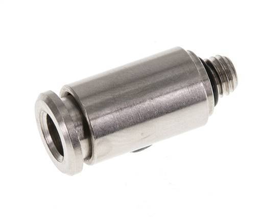 5mm x M 5 Push-in Fitting with Male Threads Brass NBR [2 Pieces]