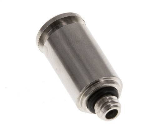 5mm x M 5 Push-in Fitting with Male Threads Brass NBR [2 Pieces]