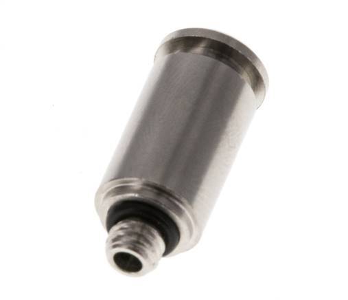 5mm x M 5 Push-in Fitting with Male Threads Brass NBR [2 Pieces]