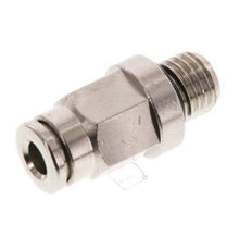 4mm x M 8 x 1 Push-in Fitting with Male Threads Brass NBR [2 Pieces]
