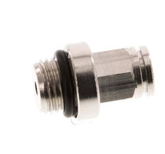 4mm x M 10 x 1 Push-in Fitting with Male Threads Brass NBR [2 Pieces]
