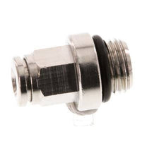 4mm x M 10 x 1 Push-in Fitting with Male Threads Brass NBR [2 Pieces]
