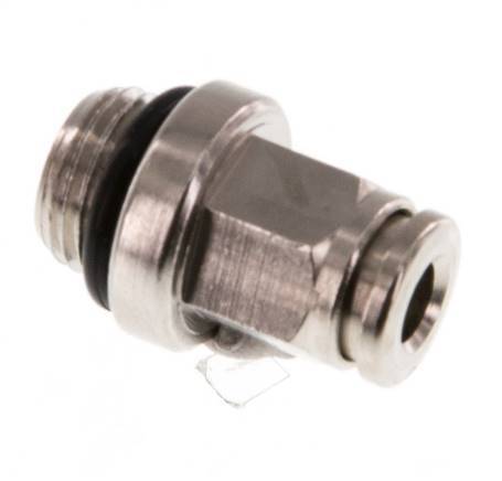 4mm x G1/8'' Push-in Fitting with Male Threads Brass NBR [5 Pieces]