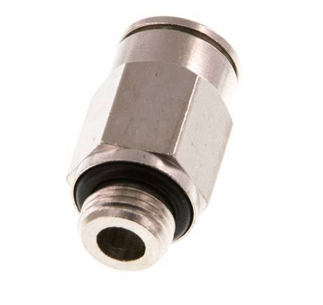 8mm x G1/8'' Push-in Fitting with Male Threads Brass NBR [5 Pieces]