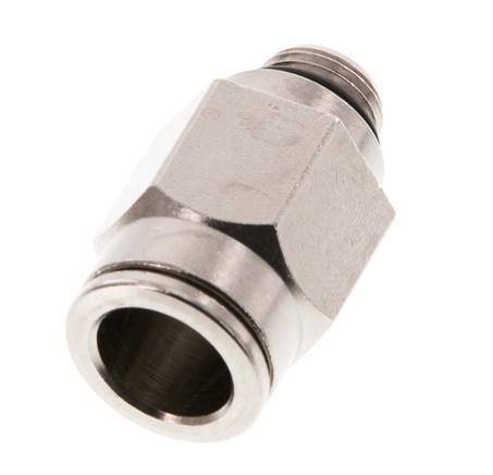 10mm x G1/8'' Push-in Fitting with Male Threads Brass NBR [2 Pieces]