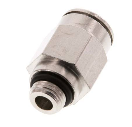 10mm x G1/8'' Push-in Fitting with Male Threads Brass NBR [2 Pieces]