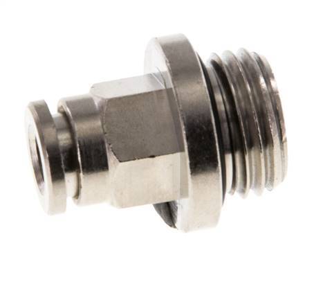 5mm x G1/4'' Push-in Fitting with Male Threads Brass NBR [2 Pieces]