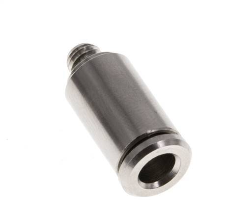 5mm x M 5 Push-in Fitting with Male Threads Brass FKM [2 Pieces]