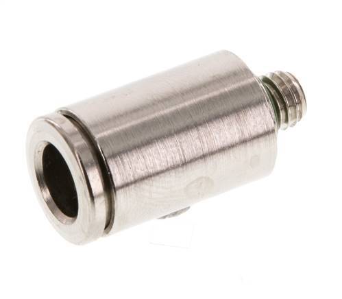 6mm x M 5 Push-in Fitting with Male Threads Brass FKM [2 Pieces]