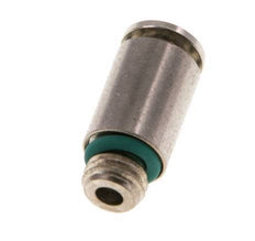 4mm x M 7 Push-in Fitting with Male Threads Brass FKM [2 Pieces]
