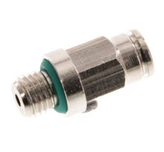 4mm x M 8 x 1 Push-in Fitting with Male Threads Brass FKM [2 Pieces]