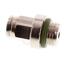 4mm x M 10 x 1 Push-in Fitting with Male Threads Brass FKM [2 Pieces]