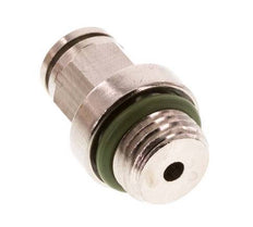 4mm x M 10 x 1 Push-in Fitting with Male Threads Brass FKM [2 Pieces]