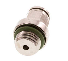 4mm x M 10 x 1 Push-in Fitting with Male Threads Brass FKM [2 Pieces]