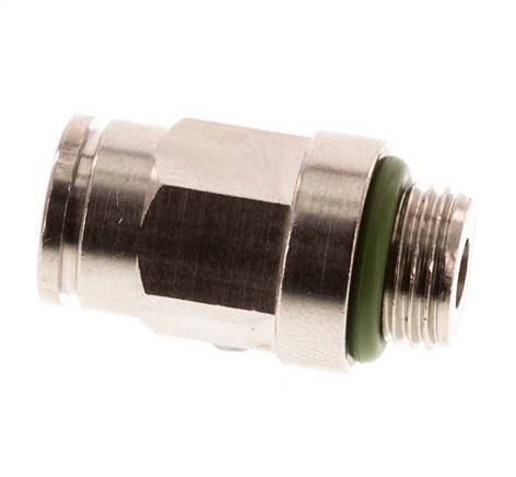 6mm x G1/8'' Push-in Fitting with Male Threads Brass FKM [2 Pieces]
