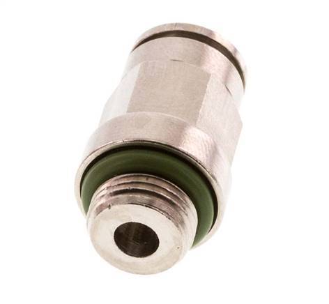 6mm x G1/8'' Push-in Fitting with Male Threads Brass FKM [2 Pieces]
