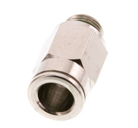 8mm x G1/8'' Push-in Fitting with Male Threads Brass FKM [2 Pieces]