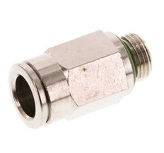 8mm x G1/8'' Push-in Fitting with Male Threads Brass FKM [2 Pieces]