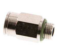 8mm x G1/8'' Push-in Fitting with Male Threads Brass FKM [2 Pieces]