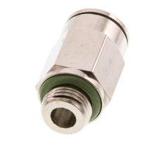 8mm x G1/8'' Push-in Fitting with Male Threads Brass FKM [2 Pieces]