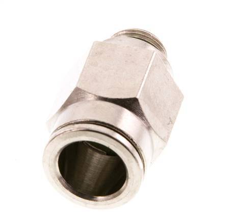 10mm x G1/8'' Push-in Fitting with Male Threads Brass FKM [2 Pieces]