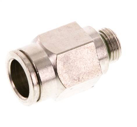 10mm x G1/8'' Push-in Fitting with Male Threads Brass FKM [2 Pieces]