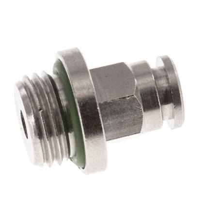 5mm x G1/4'' Push-in Fitting with Male Threads Brass FKM [2 Pieces]