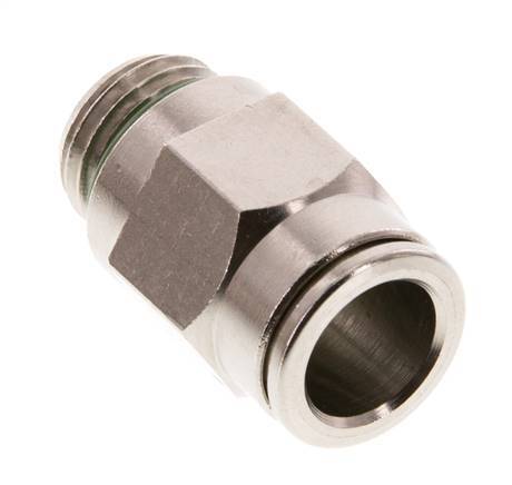 10mm x G1/4'' Push-in Fitting with Male Threads Brass FKM [2 Pieces]