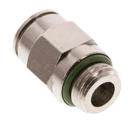 10mm x G1/4'' Push-in Fitting with Male Threads Brass FKM [2 Pieces]