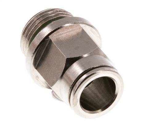 10mm x G3/8'' Push-in Fitting with Male Threads Brass FKM [2 Pieces]