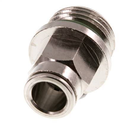 10mm x G1/2'' Push-in Fitting with Male Threads Brass FKM