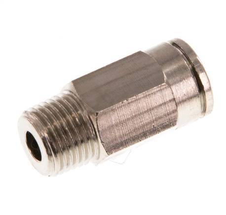 6mm x R1/8'' Push-in Fitting with Male Threads Brass NBR [5 Pieces]