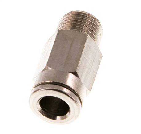 6mm x R1/8'' Push-in Fitting with Male Threads Brass NBR [5 Pieces]
