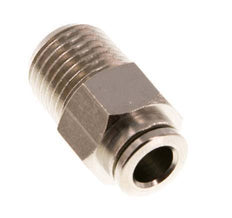 6mm x R1/4'' Push-in Fitting with Male Threads Brass NBR [2 Pieces]