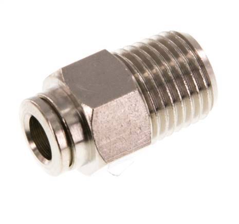 6mm x R1/4'' Push-in Fitting with Male Threads Brass NBR [2 Pieces]