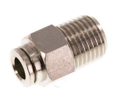 6mm x R1/4'' Push-in Fitting with Male Threads Brass NBR [2 Pieces]