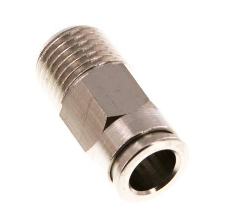 8mm x R1/4'' Push-in Fitting with Male Threads Brass NBR [2 Pieces]