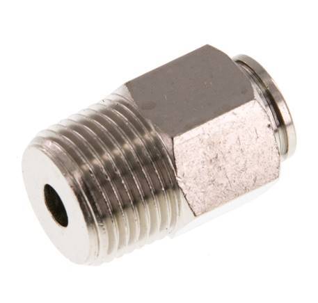 8mm x R3/8'' Push-in Fitting with Male Threads Brass NBR [2 Pieces]