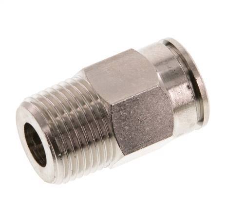 12mm x R3/8'' Push-in Fitting with Male Threads Brass NBR [2 Pieces]
