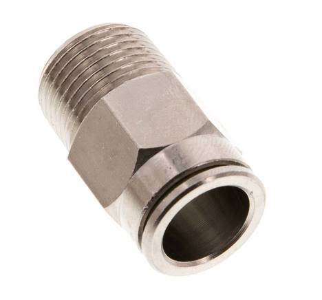 12mm x R3/8'' Push-in Fitting with Male Threads Brass NBR [2 Pieces]