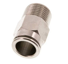 12mm x R3/8'' Push-in Fitting with Male Threads Brass NBR [2 Pieces]