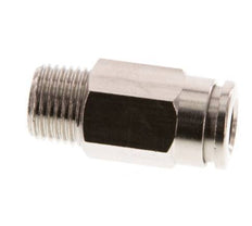 6mm x R1/8'' Push-in Fitting with Male Threads Brass FKM [5 Pieces]