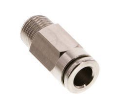 6mm x R1/8'' Push-in Fitting with Male Threads Brass FKM [5 Pieces]