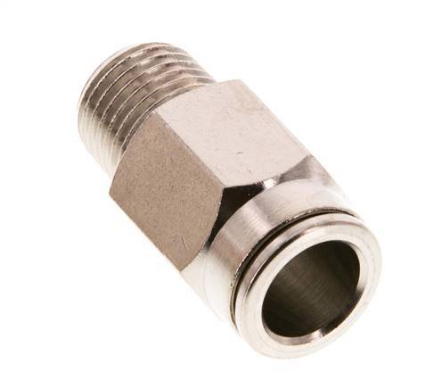 10mm x R1/4'' Push-in Fitting with Male Threads Brass FKM [2 Pieces]