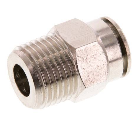 14mm x R1/2'' Push-in Fitting with Male Threads Brass FKM