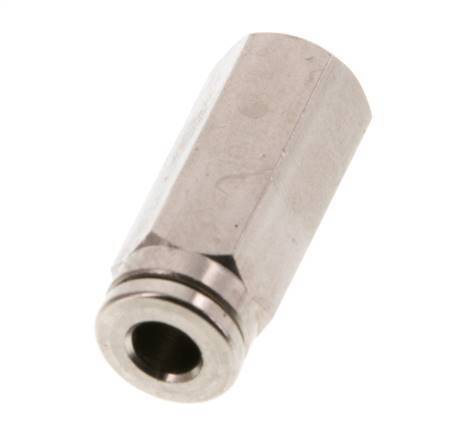 4mm x M 5 Push-in Fitting with Female Threads Brass NBR [2 Pieces]