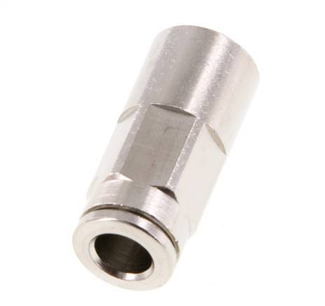 6mm x G1/8'' Push-in Fitting with Female Threads Brass NBR [2 Pieces]