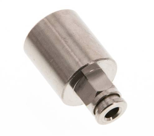 4mm x G1/4'' Push-in Fitting with Female Threads Brass NBR [2 Pieces]