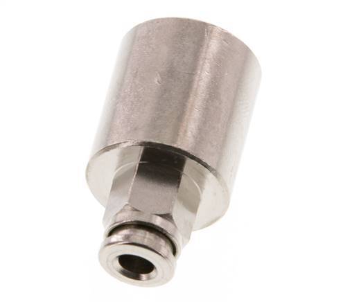 4mm x G1/4'' Push-in Fitting with Female Threads Brass NBR [2 Pieces]